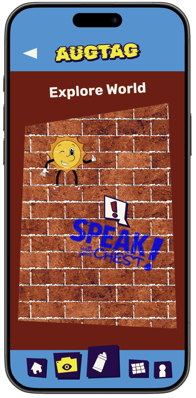 screen for viewing the post live